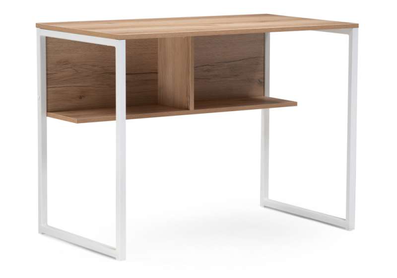 Компьютерный стол Клер Лофт 100х57х75 дуб делано светлый / матовый белый (100x57x75). 