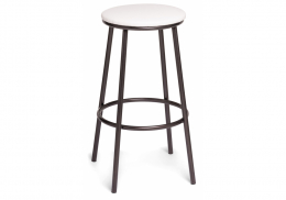 Барный стул Drezegomad белый / темный мусс (41x41x74)