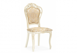 Стул деревянный Bronte молочный / патина (52x53x104)