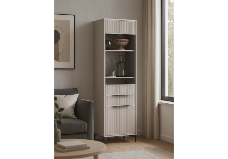 Стеллаж Иадама кашемир / кашемир (55x40,3x196)