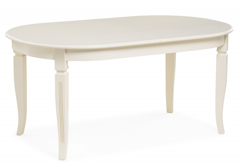 Стол деревянный Aviano овальный слоновая кость (101x75,5). 