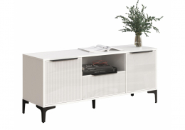 ТВ-тумба Иадама белый / белый глянец (135x40,6x56,5)