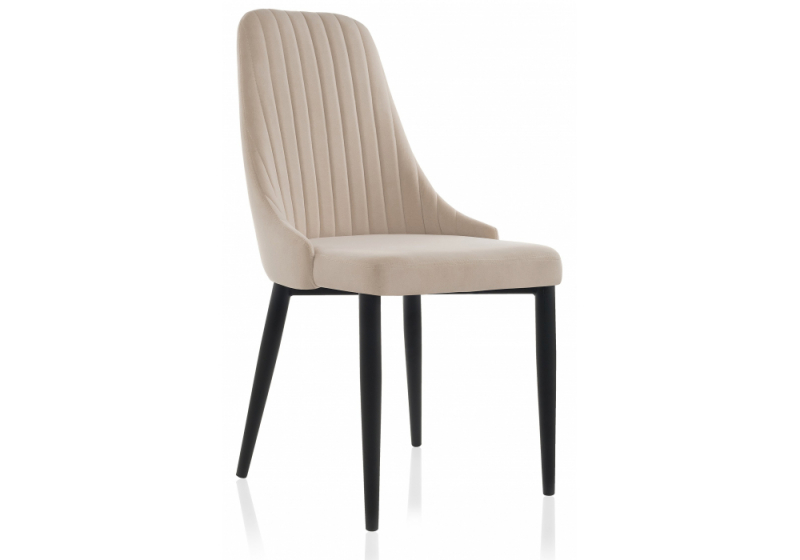 Стул на металлокаркасе Kora бежевый (47x57x89). 