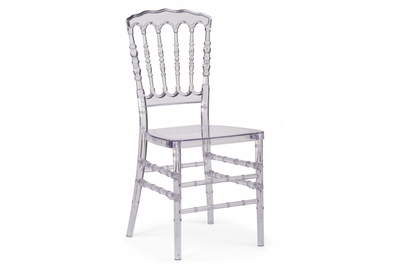 Пластиковый стул Chiavari 1 clear white (40x45x90). 